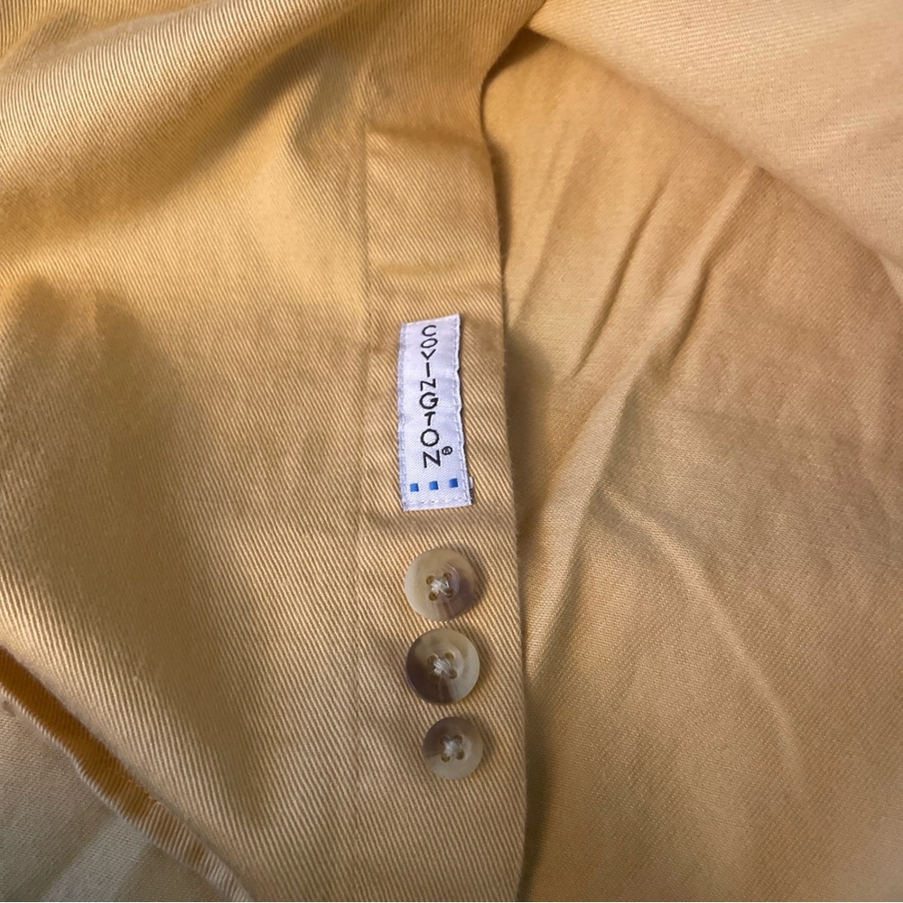 Covington men’s XL long sleeved 100% cotton shirt. Color is yellow. New with tag - Picture 12 of 12